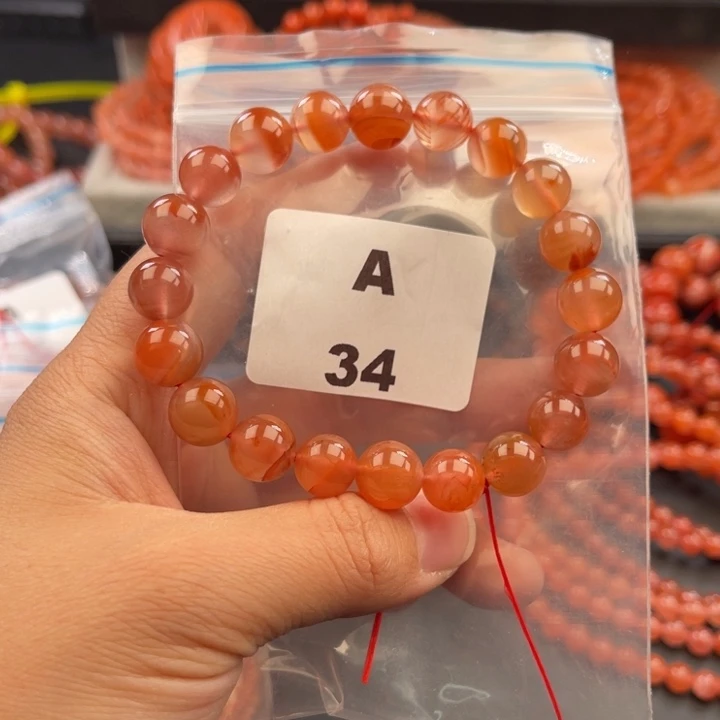 南红玛瑙未镶嵌多样性发货默认微瑕称重10mm