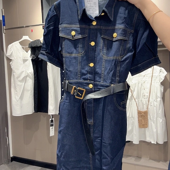 牛仔连衣裙90～120斤