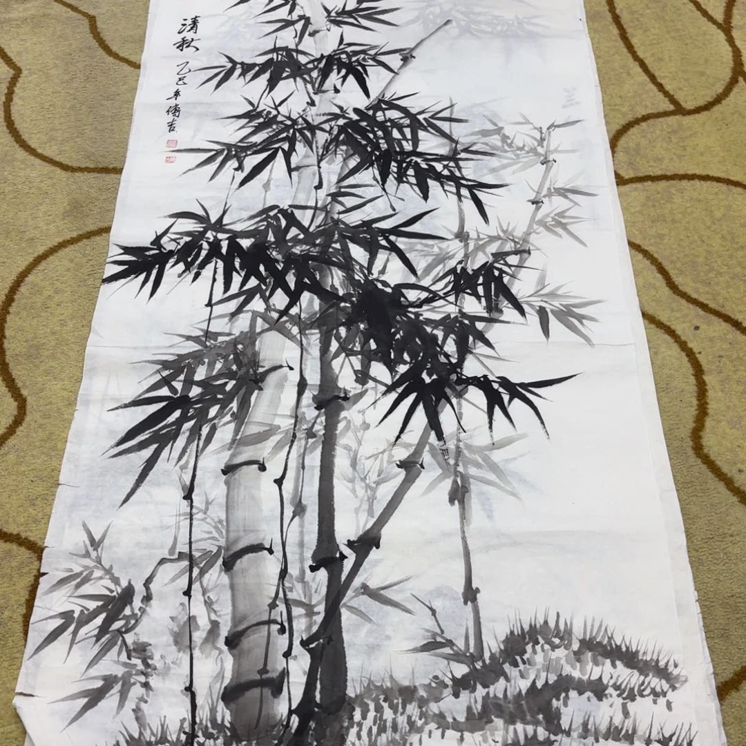 国画顾传吉四尺童