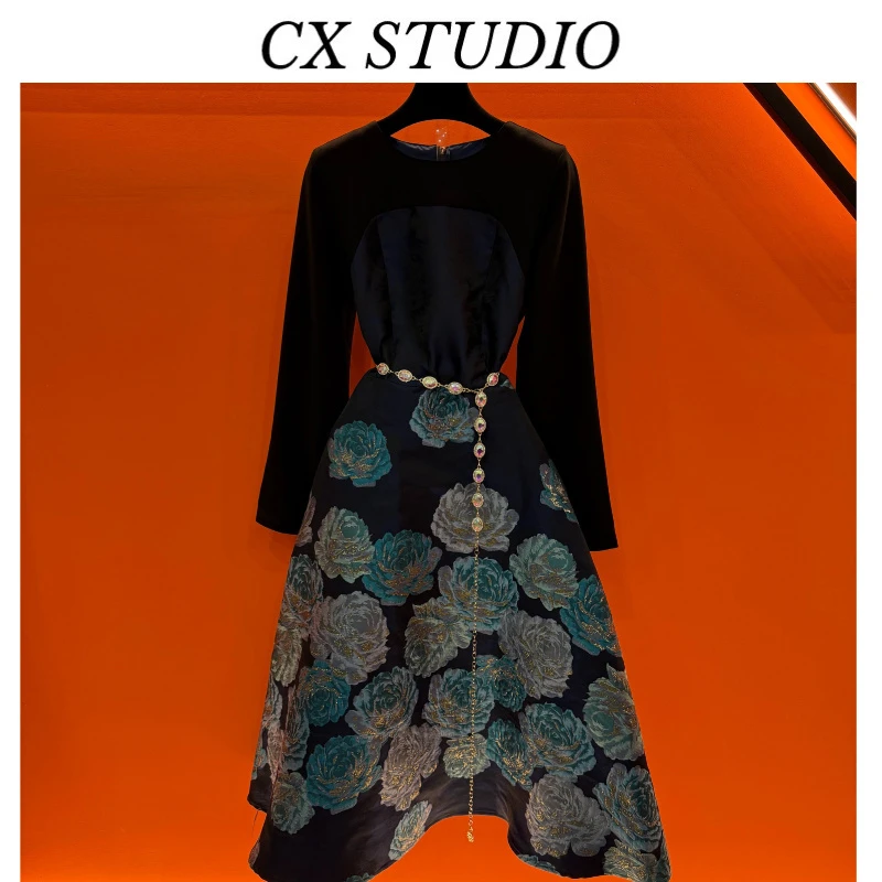 YC编码36 经典收腰轻奢时尚连衣裙（定制女装）CX243