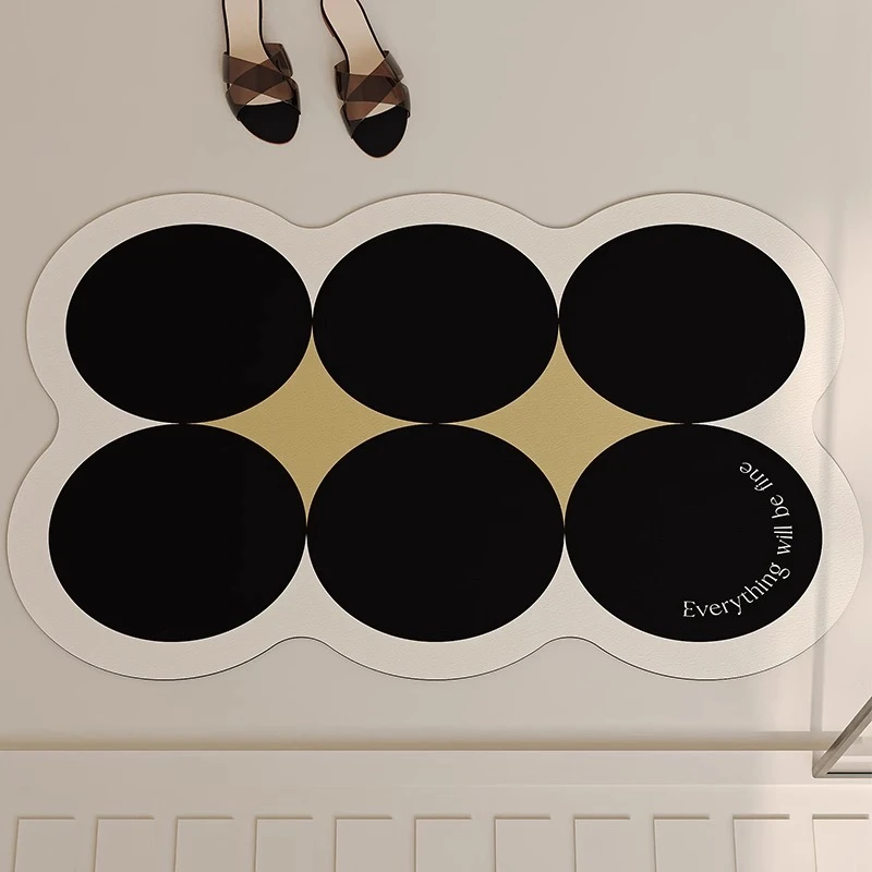 地垫厕所u型防滑马桶垫硅藻泥套装三件套浴室脚垫卫生间吸水垫