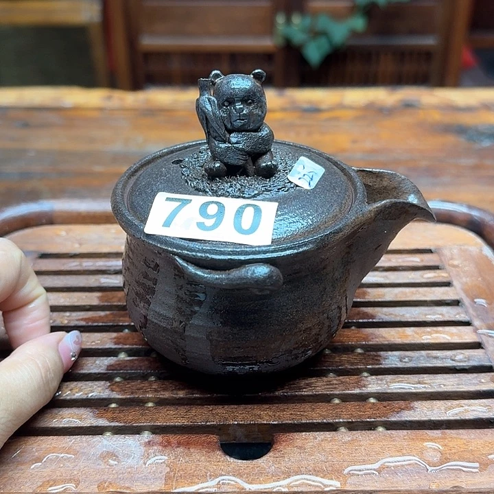 纯手工制作粗陶茶具