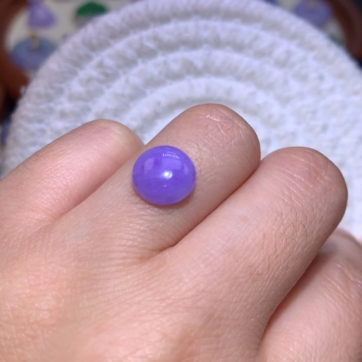 翡翠散珠红妖紫蛋面