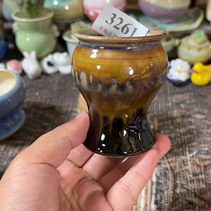 口5高7 手工花盆满30包邮