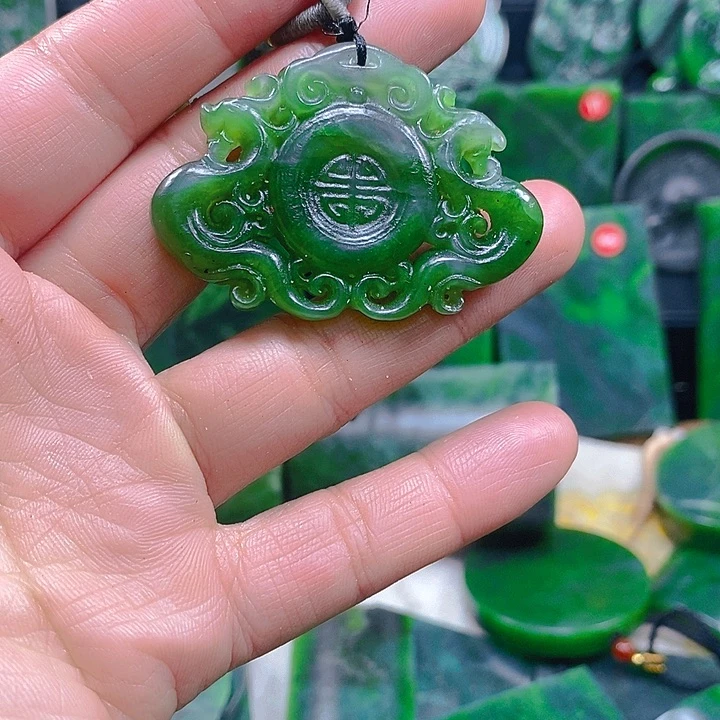 和田玉（碧玉）未镶嵌珠宝半成品