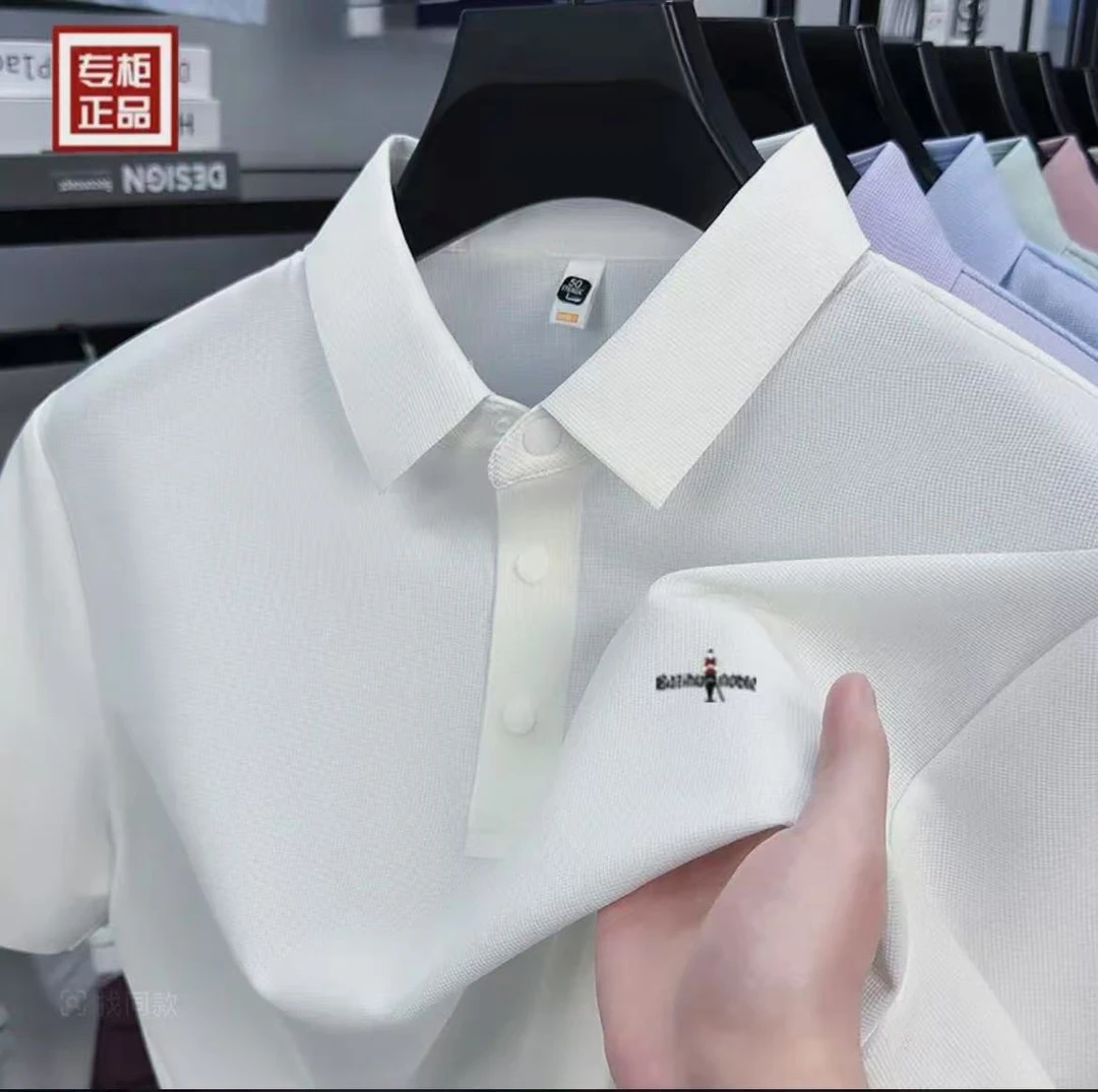 专柜撤柜比音家夏季冰丝无缝polo衫