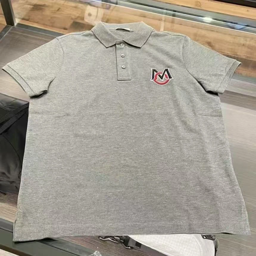 未使用 MONCLER 盟可睐蒙口/GG/男士灰色短袖POLO衫 福利款