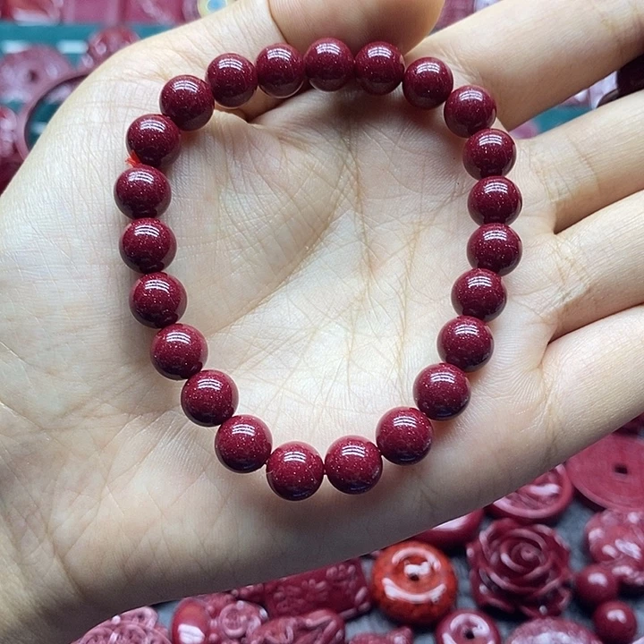 天然辰砂019朱砂手链