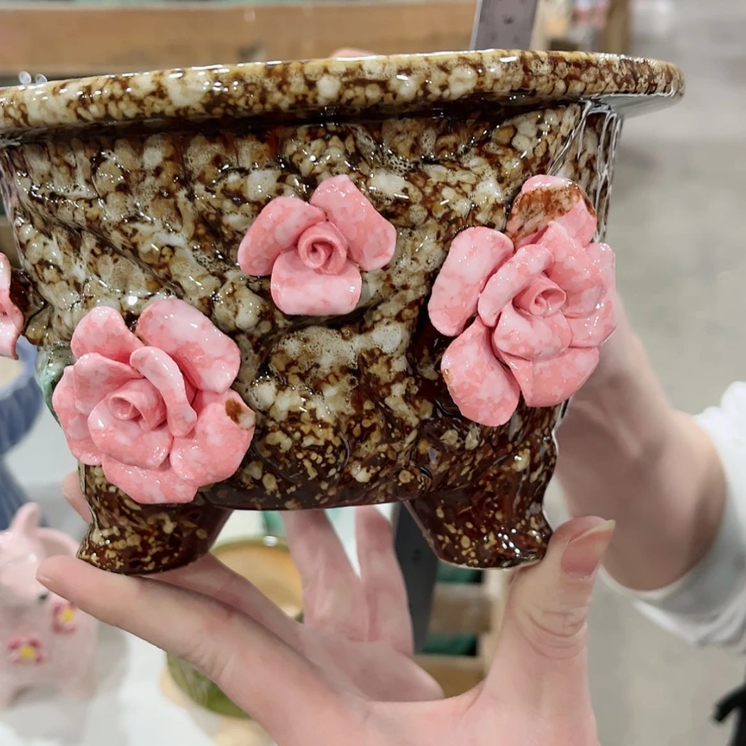 【闪购商品】陶瓷陶瓷多肉植物花盆