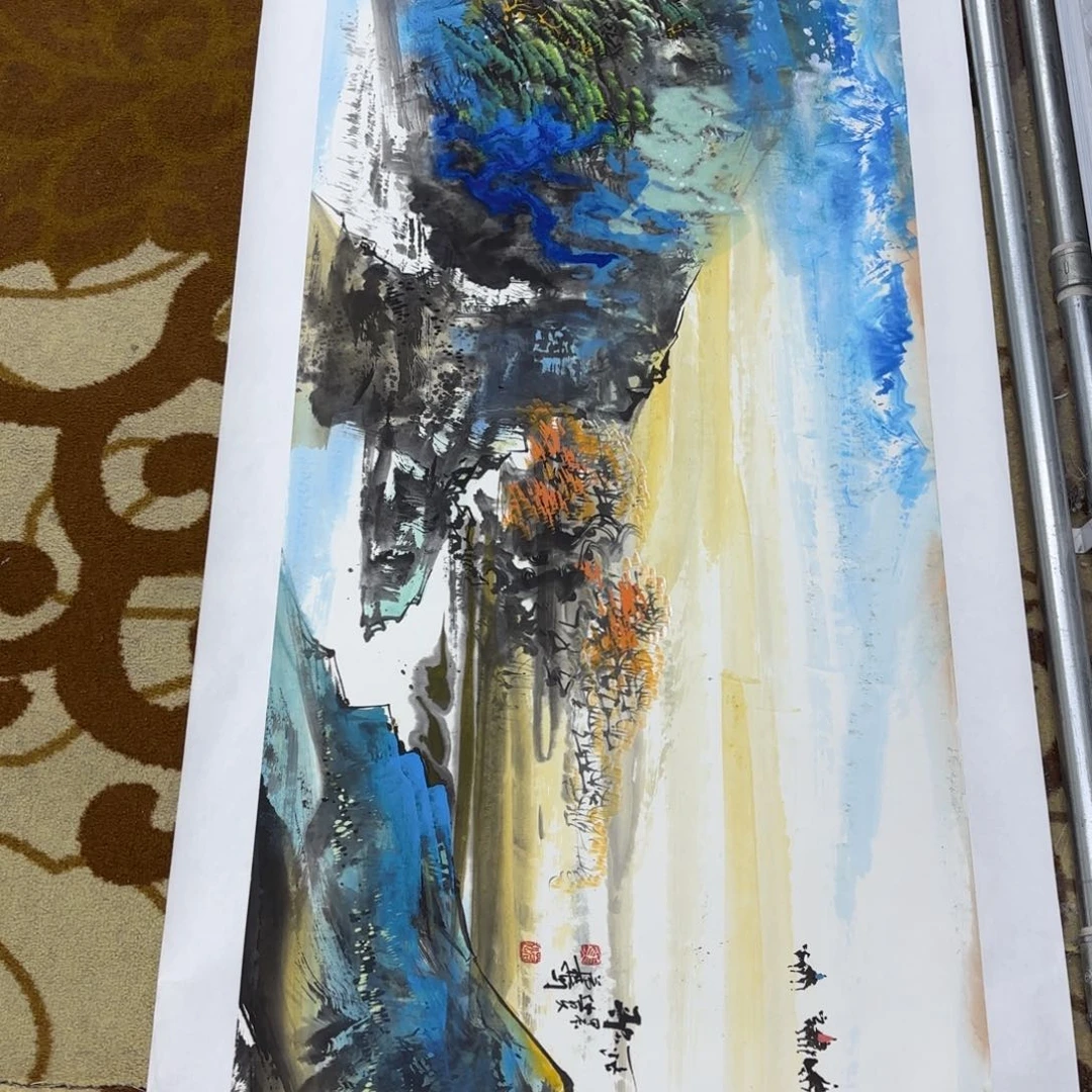 国画s**.焦若松 小六山水
