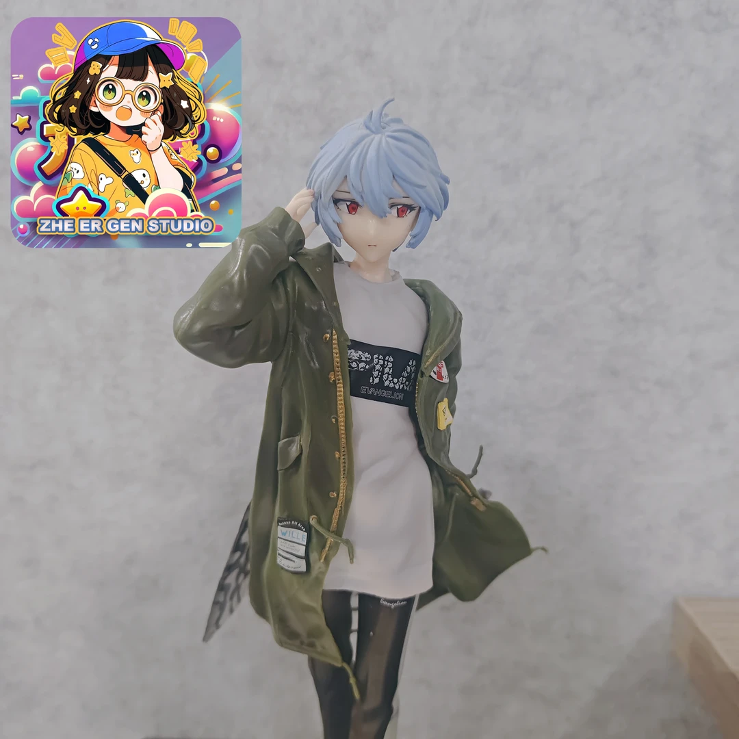 新世纪 潮牌绫波丽 EVA手办凌波丽 风衣 原色 EVA Part.2手办模型