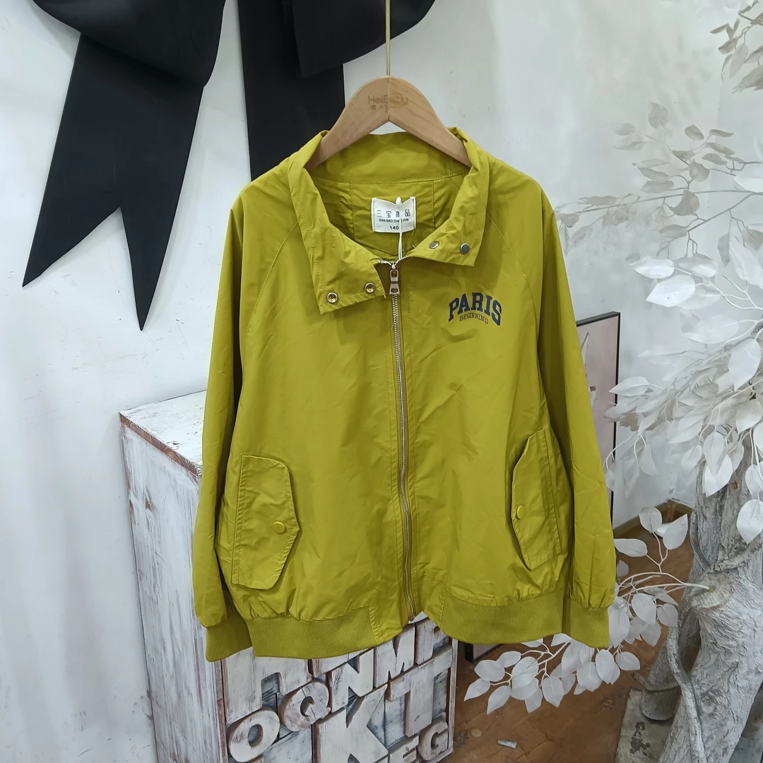 TT067黄色休闲春秋外套