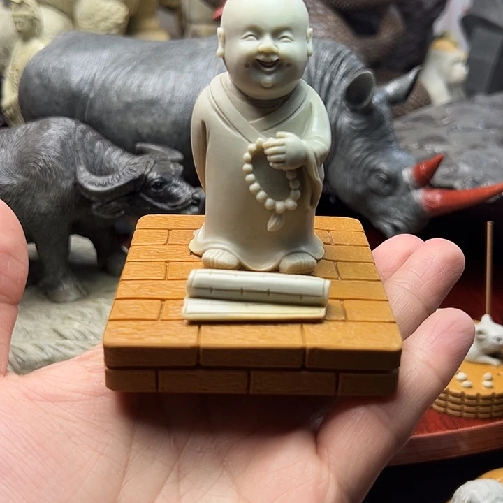 东北石松花石摆件