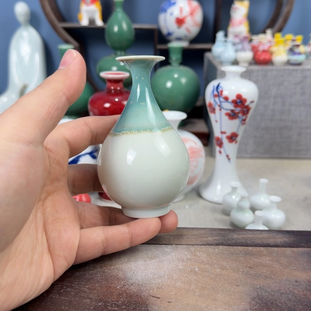 陶瓷手工小花器摆件