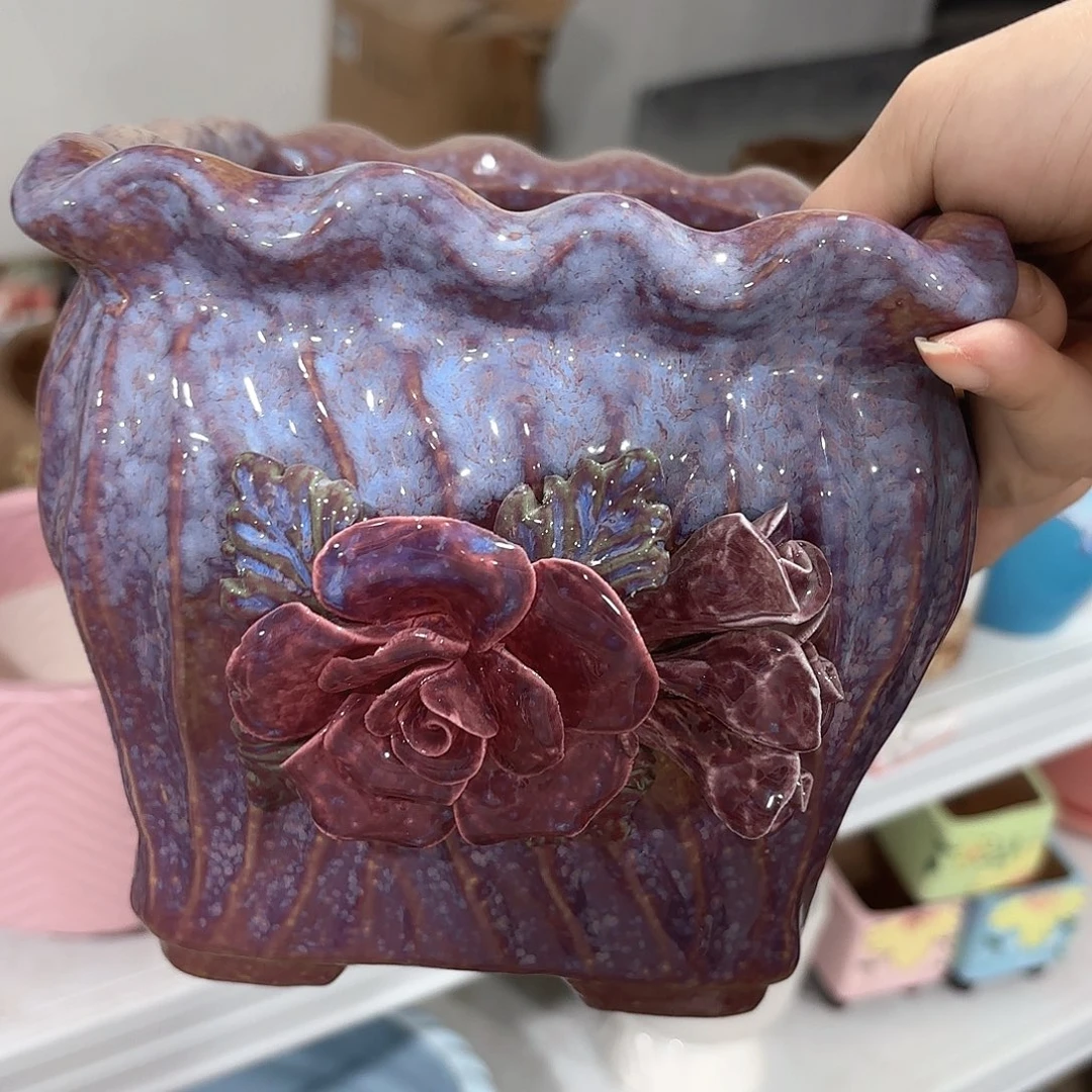 陶瓷陶瓷花盆，多肉花盆