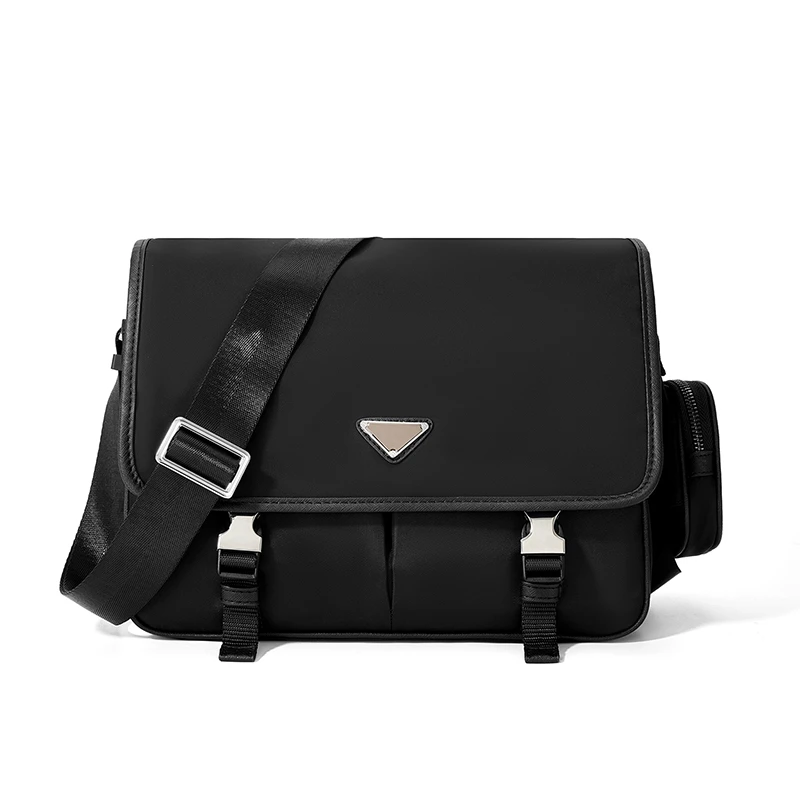 经典新款防水牛津布单肩斜挎休闲包大容量邮差男士背包多隔层