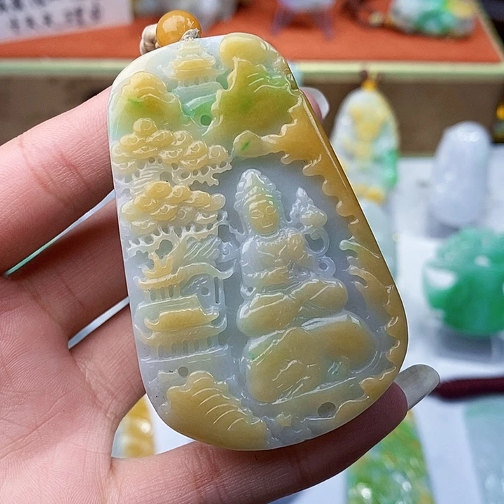 颈饰未镶嵌翡翠翡翠