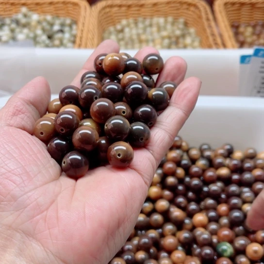 点****吊坠白玉菩提精品13虎皮纹50颗