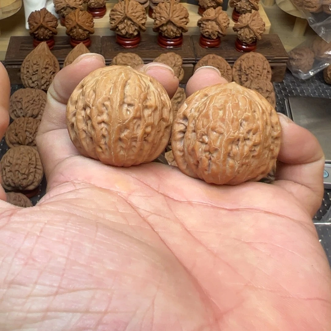 把件文玩核桃王*北全品精对平谷铁锤狮子头 优38➕