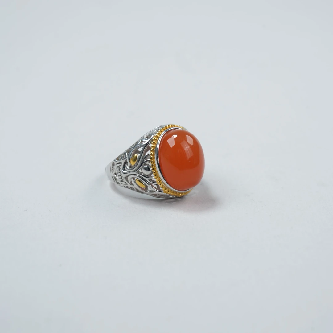 南红大尺寸戒指 C1049