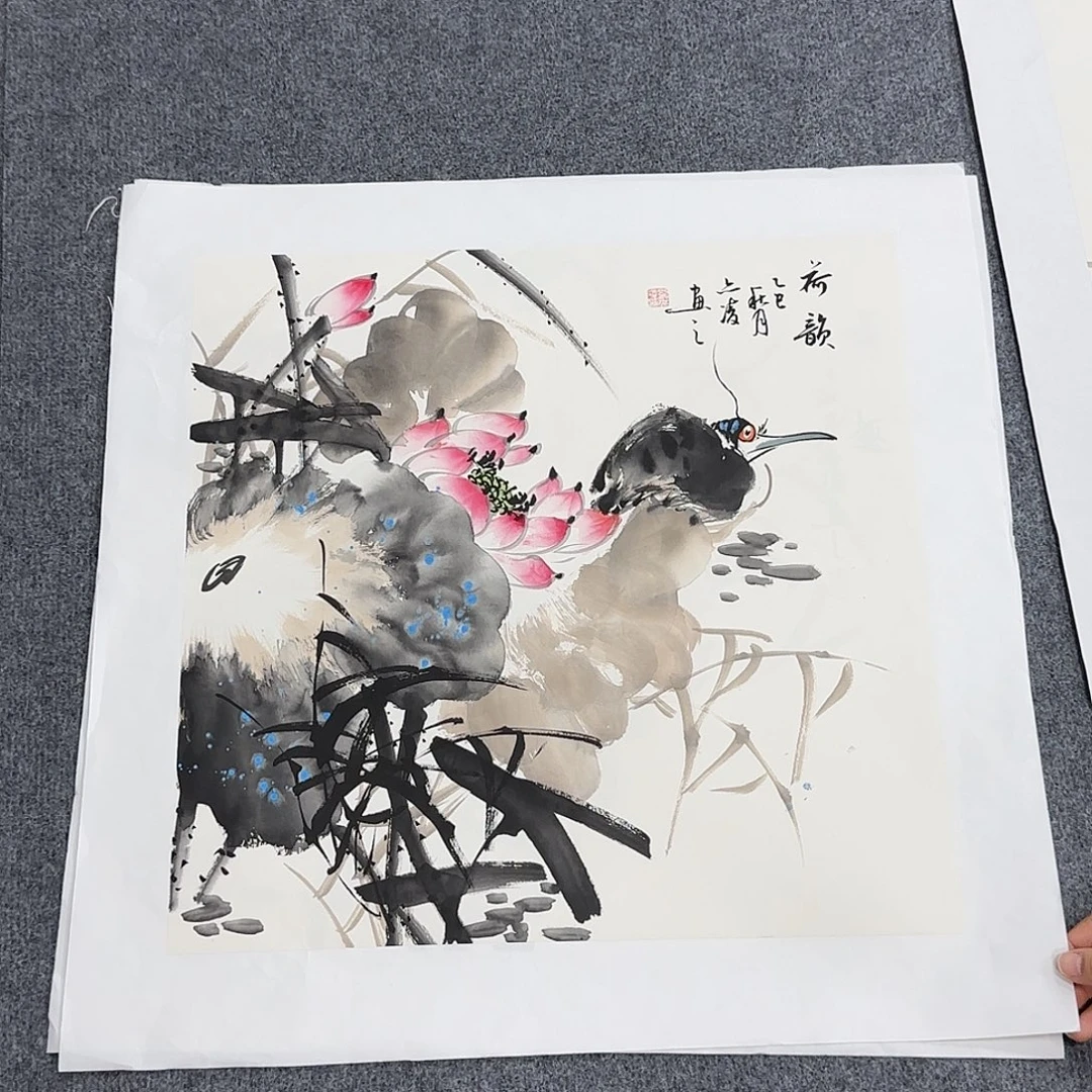 国画50*50纯手绘刘亦凌