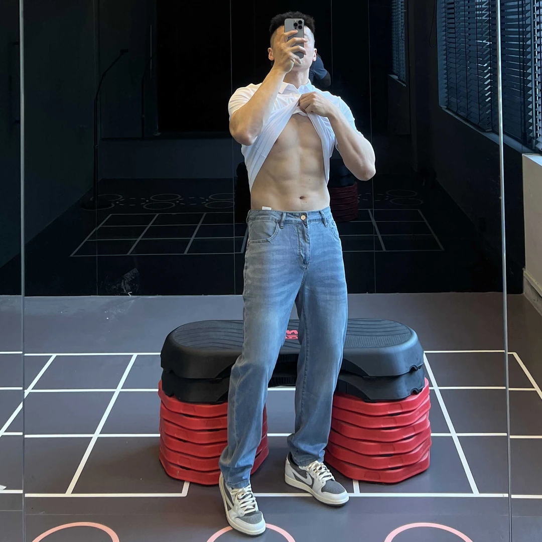 IRONTRAP莱赛尔天丝小脚直筒牛仔裤男轻薄柔软弹力休闲男士长裤夏