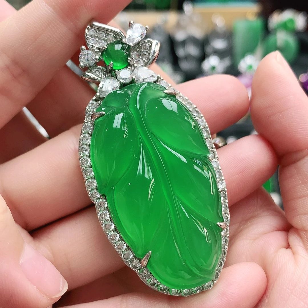 玛瑙/玉髓吊坠银S925镶嵌