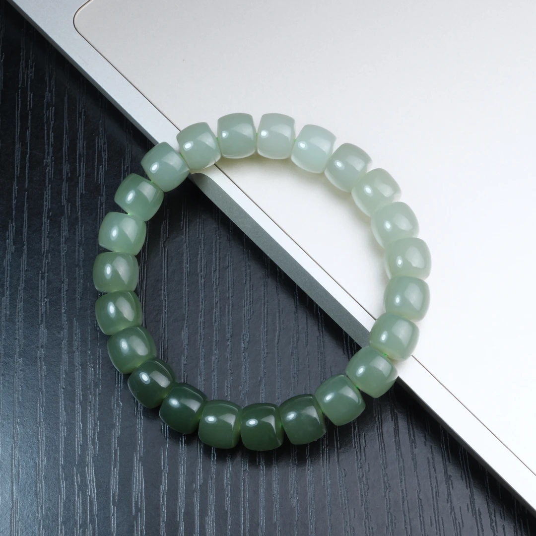 【白海波甄选】JYKZ0110和田玉手串8*9