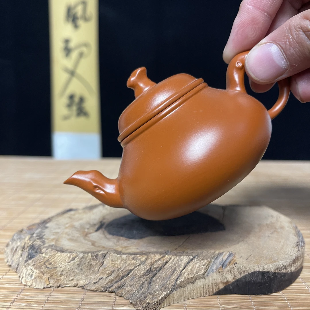120ml潮州原矿朱泥树藤梨壶
