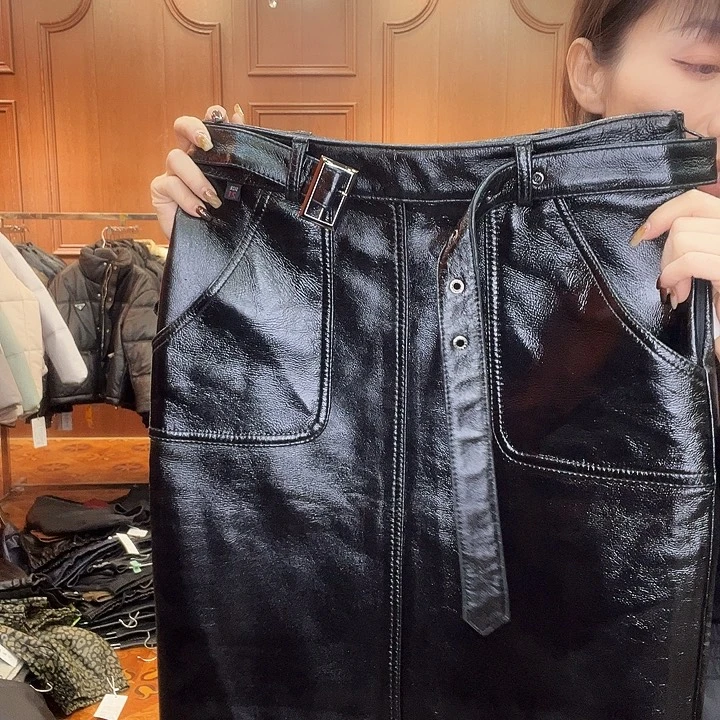 100……110斤皮长裙