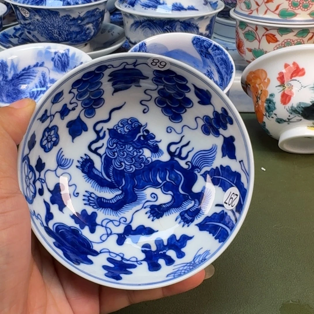 陶瓷景德镇纯手绘茶具圆圆297