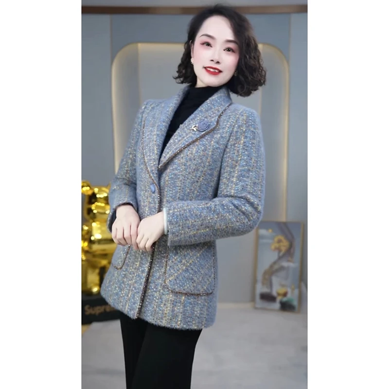 【外套】3652新款加厚保暖时尚修身显瘦女装休闲气质洋气外套