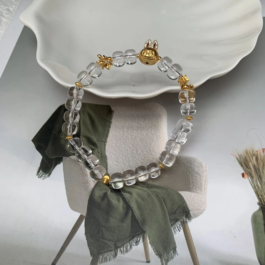 天然白水晶手链 多样性发其一 F342