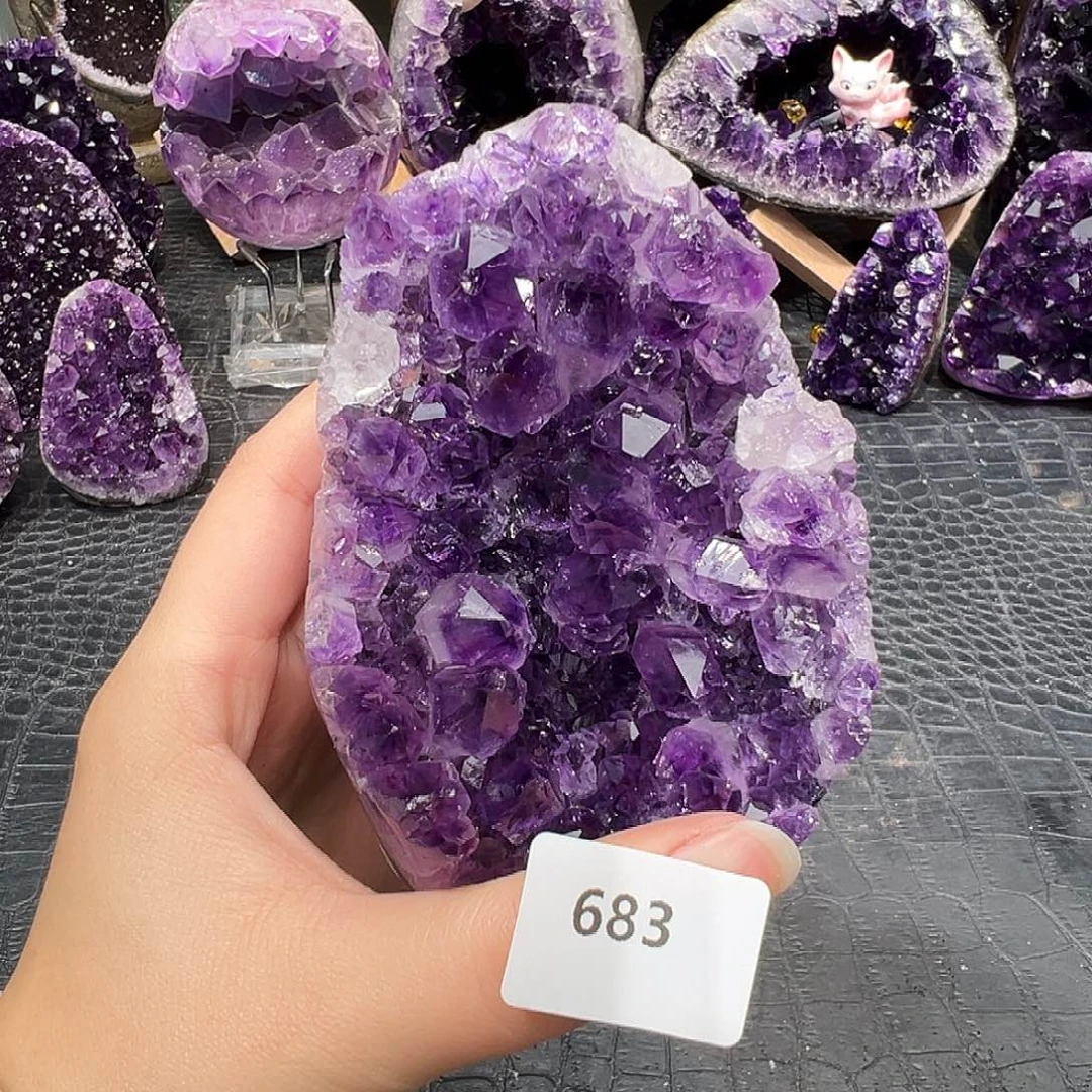 紫晶未镶嵌珠宝半成品