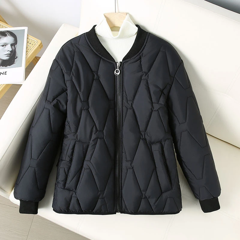 冬季新款小香风棉衣女士短款宽松休闲显瘦保暖棉服韩版轻薄棒球服