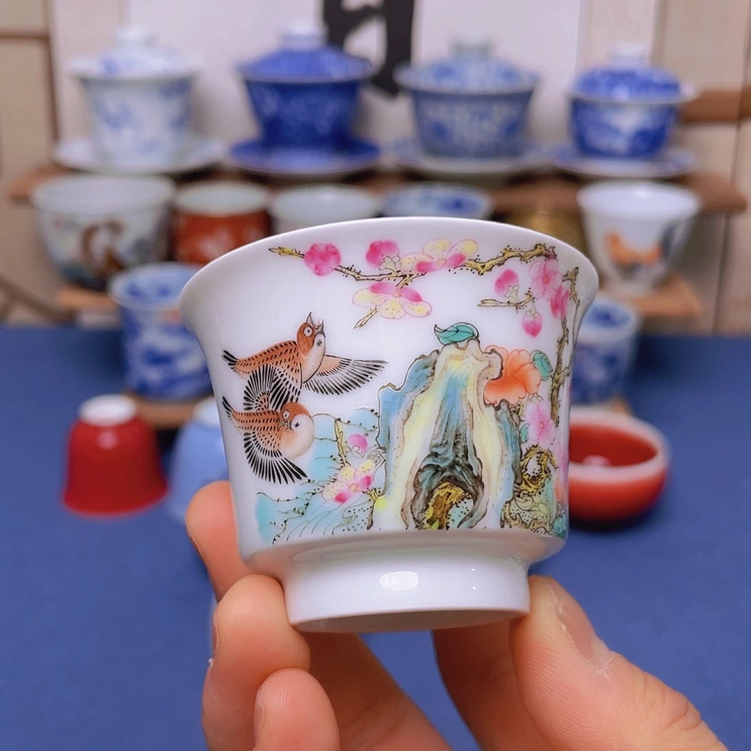 景德镇手工陶瓷茶杯