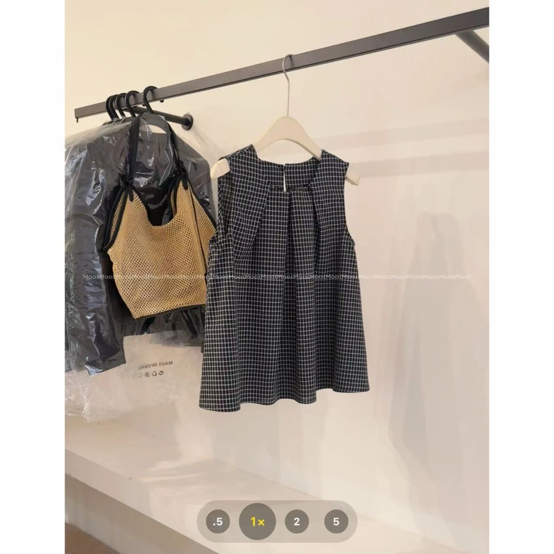 【mooi】'浪漫绮想'夏季新款韩版ins风小众设计感背心