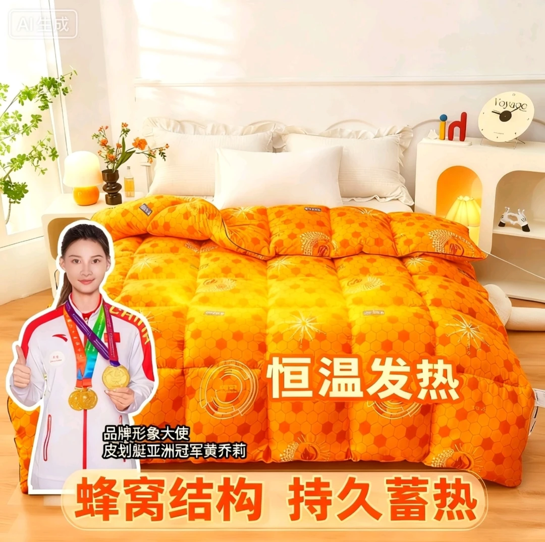 【高奢定制】xs秋冬臻品蜂窝石墨烯蓄能发热恒温被