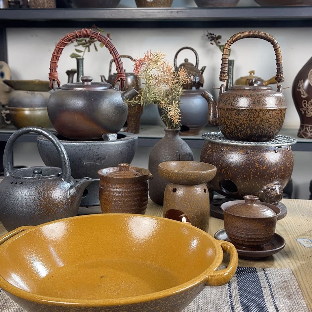 紫砂粗陶实用砂锅