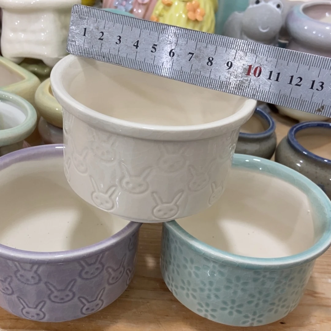 红陶高温陶瓷花盆