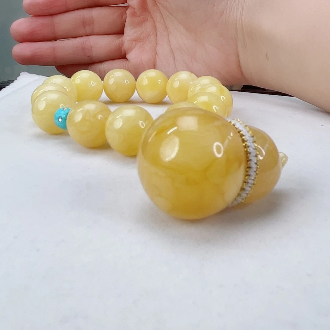 蜜蜡手链未镶嵌蜜蜡15