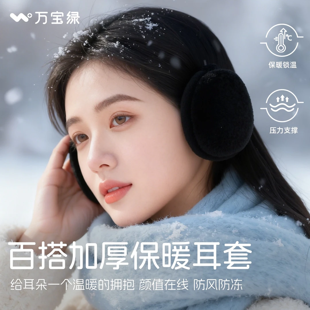 冬季耳罩男保暖防寒护耳朵神器骑行耳包耳捂子防冻耳帽防风耳套女