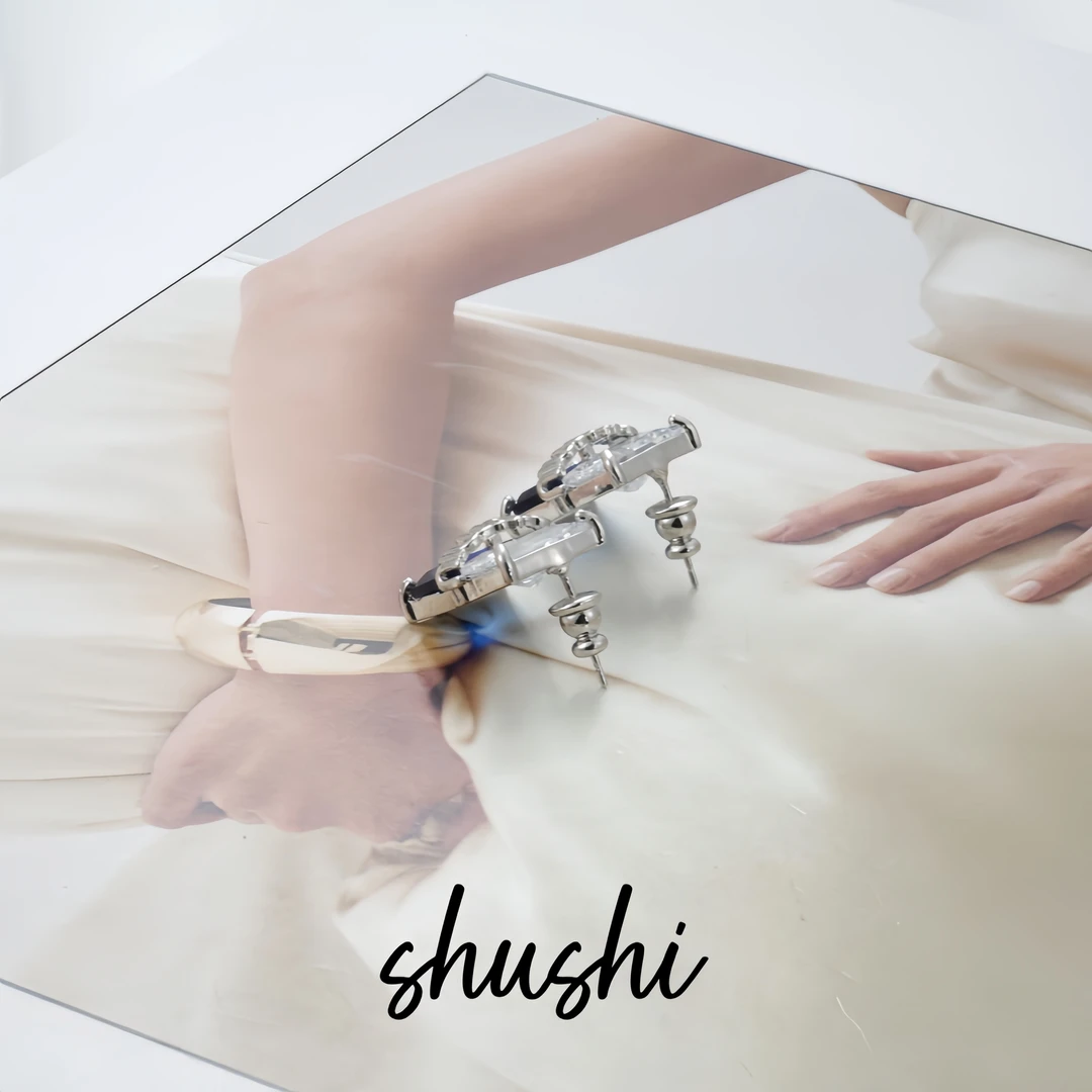 铜合金仿水晶耳饰 耳环9018