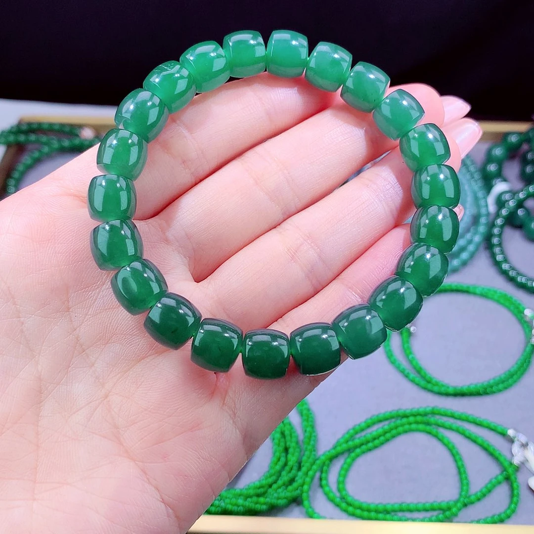 翡翠未镶嵌毛衣链