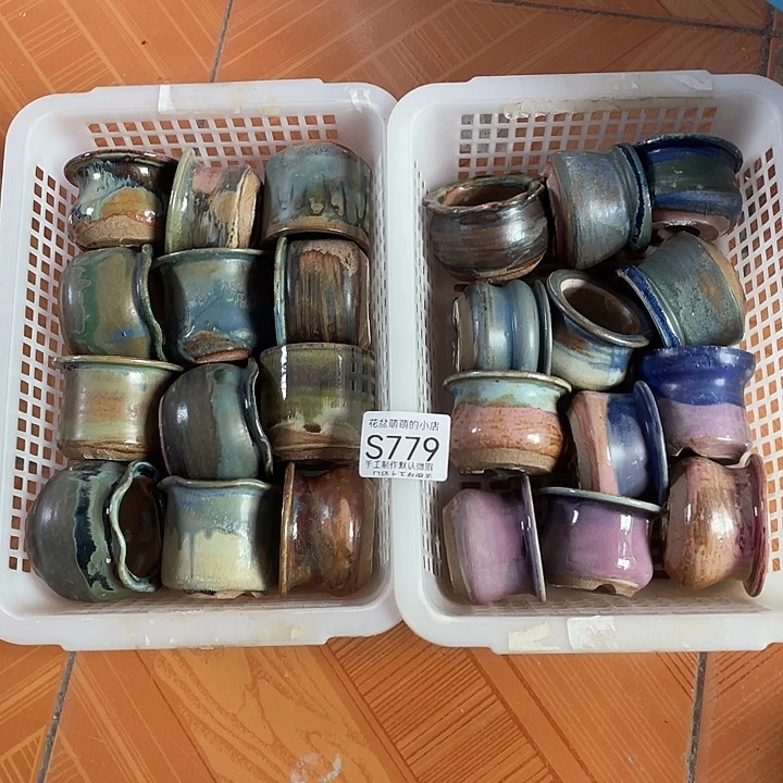 花盆紫砂779微瑕品口径3到5左右