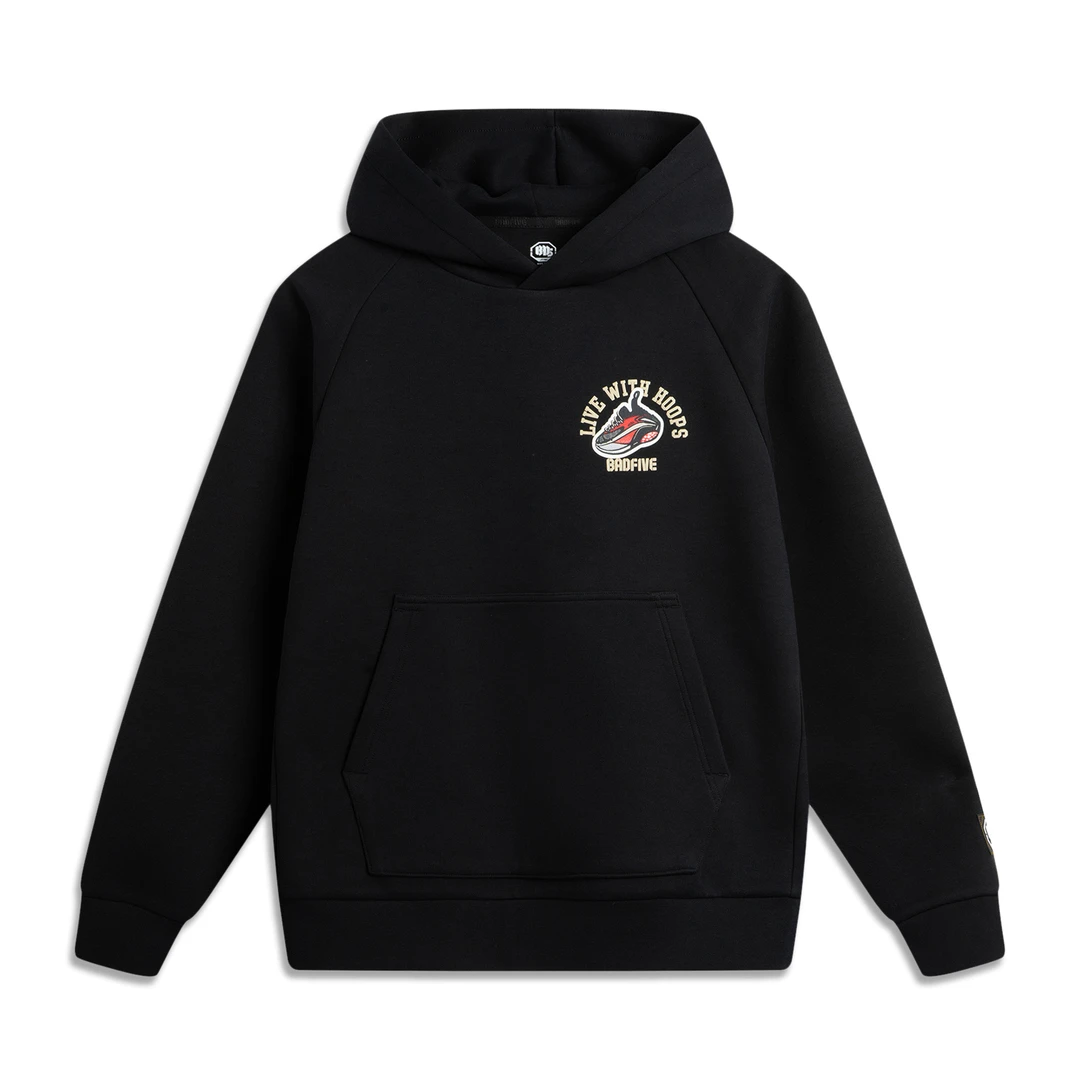 【新年款】李宁反伍BADFIVE男子宽松套头连帽卫衣AWDV025