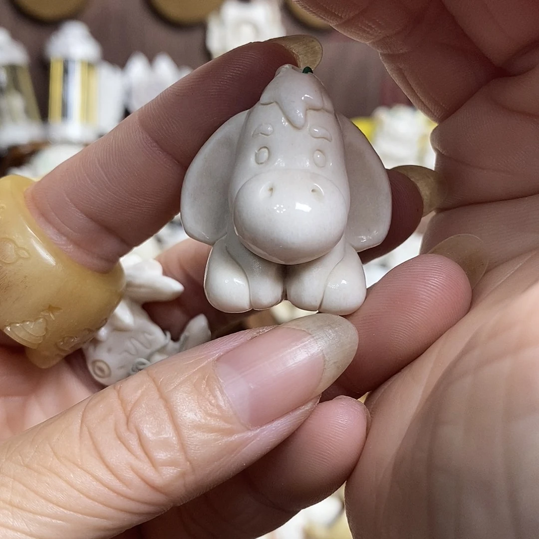 鹿骨把件28号驴子不退换