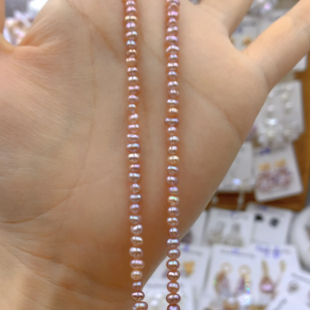 淡水珍珠耳饰银S925镶嵌