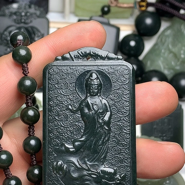 和田玉（青玉）未镶嵌颈饰