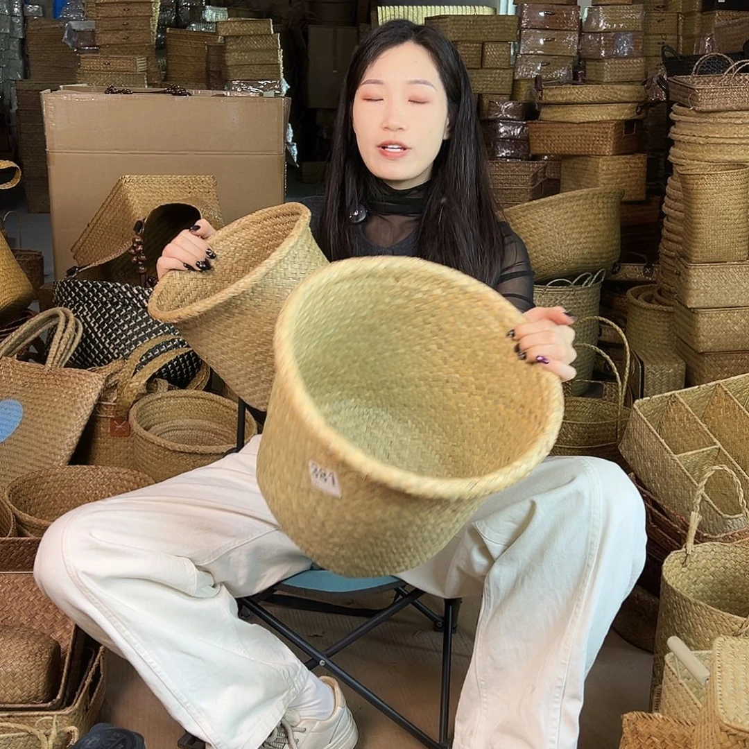 草编草编包/草编收纳盒微瑕疵